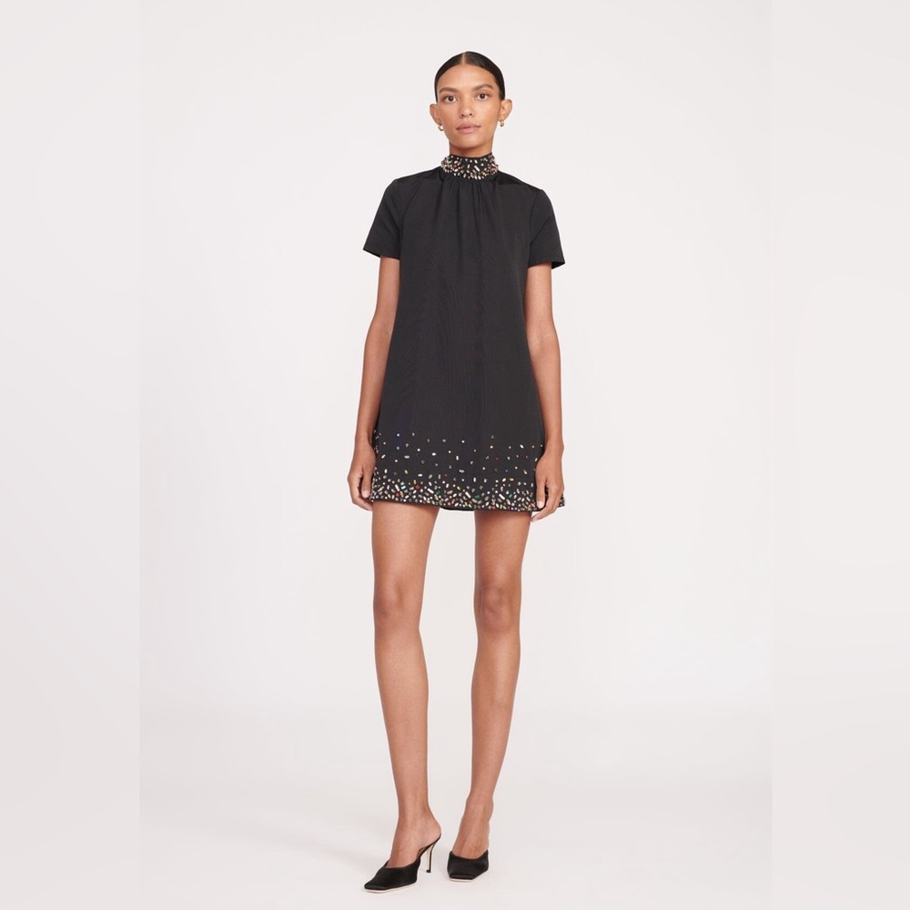 STAUD Mini Ilana Dress - Black Silver